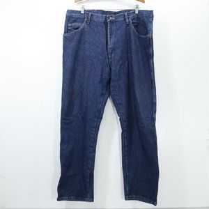Mens Wrangler 5 Star  Regular Fit Jeans 40×30 Premium Denim 40 Waist 30 Inseam